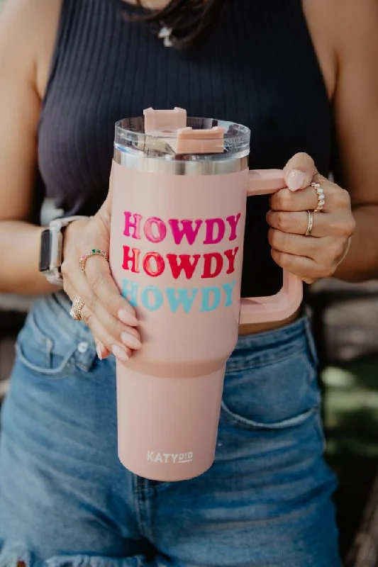 Premium Fashion Howdy Western Tumbler With Handle