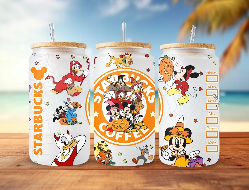 Premium Glassware Mickey _ Friends Halloween Libbey 16 oz Design, Trick or Treat 16oz Tumbler Full WrapSnacks , Spooky Vibes, Mickey Boo Bash, Starbucks Wrap Premium Glassware Mickey _ Friends Halloween Libbey 16 oz Design, Trick or Treat 16oz Tumbler Full WrapSnacks , Spooky Vibes, Mickey Boo Bash, Starbucks Wrap