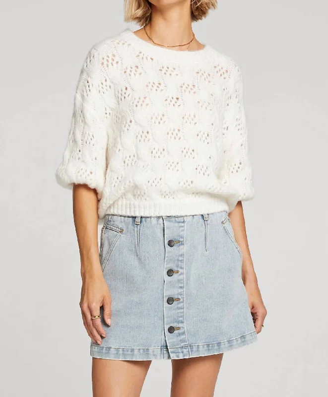 Your Timeless Wardrobe Awaits Frank Sweater In Natural