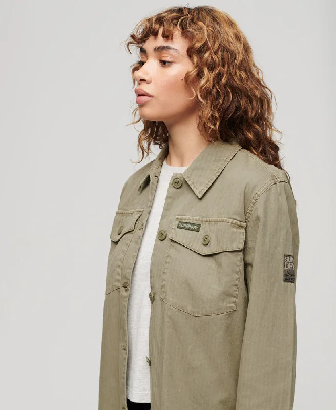 Trend Alert Military Overshirt | Dark Sage Green