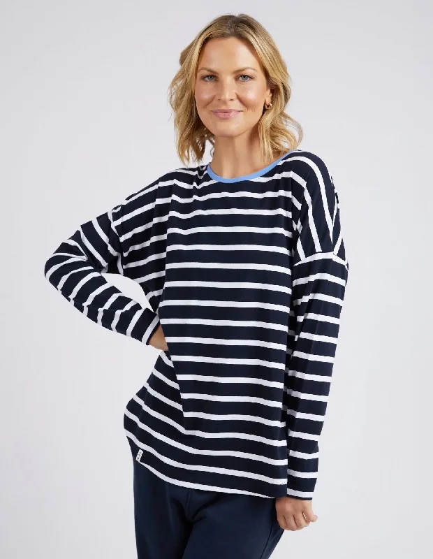 Vibrant Prints Elm Tully Stripe L/S Tee