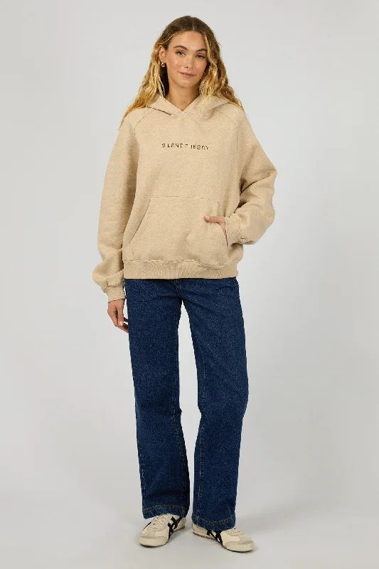 Hot Styles Silent Theory Logo Hoodie Oatmeal
