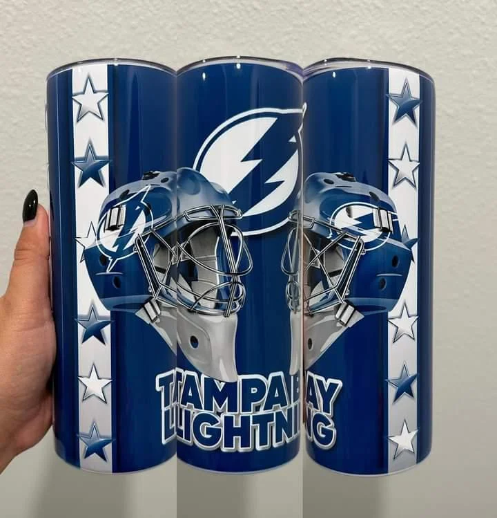 Limited-Time Offer Tampa Bay Lightning Goalie Helmet NHL 20 oz Tumbler