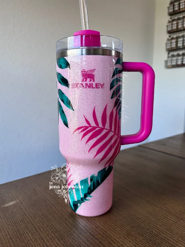 Trendy Pulse RTS 40oz Stanley - Tropical Flamingo