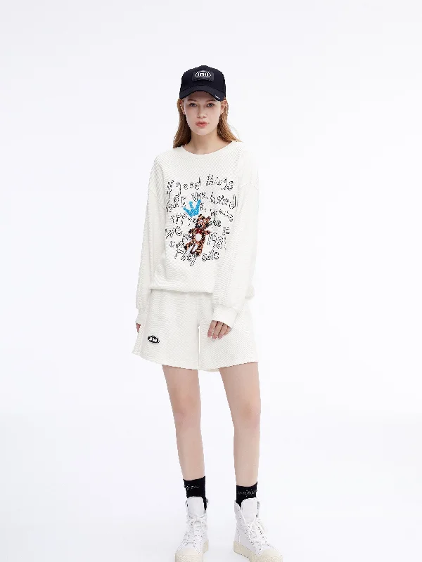 Tropical Island - Inspired Attire Sequin 'Tiger Queen' Sweatshorts
