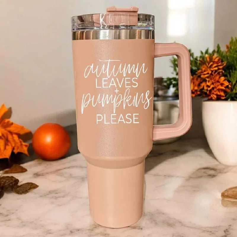 Sustainable Drinkware Discounts Autumn Leaves 40oz