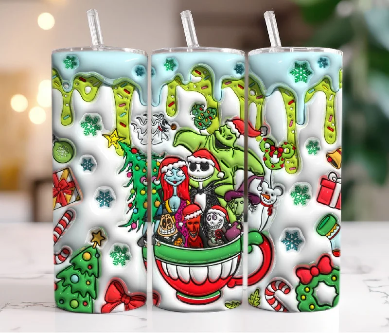 Stainless Steel Mugs 3D Inflated Cartoon Christmas Tumbler Wrap, Christmas 20oz Skinny Tumbler, Merry Christmas, Nightmare Before, Christmas Png, Tumbler Wrap Stainless Steel Mugs 3D Inflated Cartoon Christmas Tumbler Wrap, Christmas 20oz Skinny Tumbler, Merry Christmas, Nightmare Before, Christmas Png, Tumbler Wrap