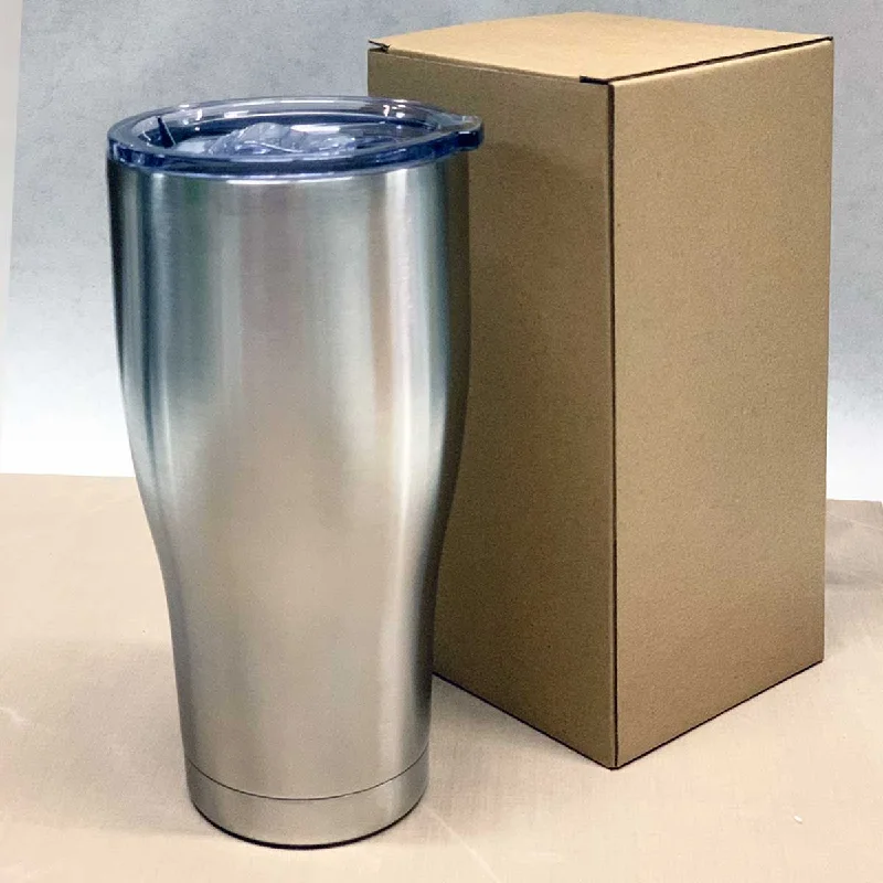Insulated Bottles Promotion Case of 25 - 30 oz Modern Curve Stainless Steel Insulated Blank Tumblers with Slide Lid Insulated Bottles Promotion Case of 25 - 30 oz Modern Curve Stainless Steel Insulated Blank Tumblers with Slide Lid