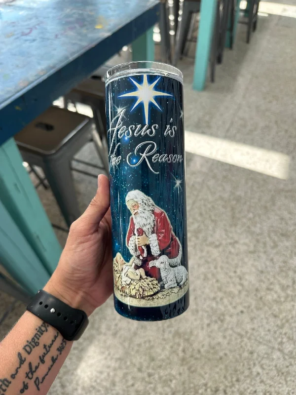 Huge Discounts This Week Santa Manger Tumbler