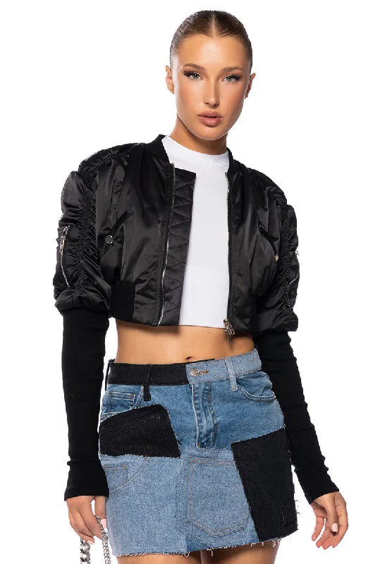 Best Sellers BABBS SKINNY ARM BOMBER JACKET