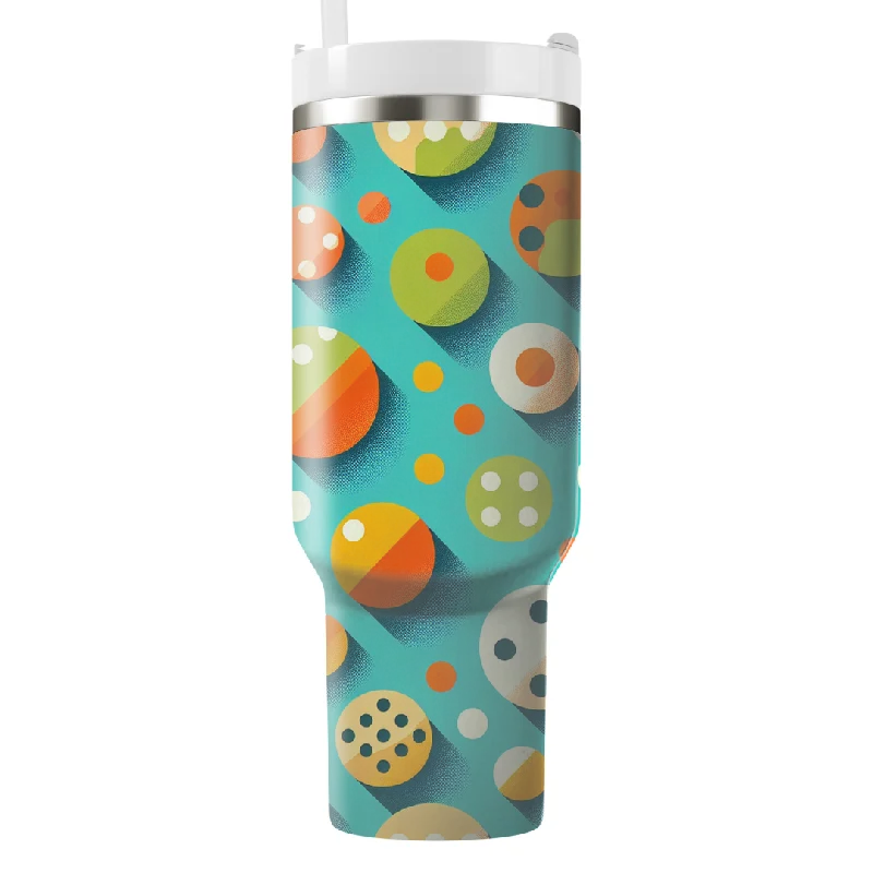 Season Sale Retro Polka Dot Dance Tumbler With Handle