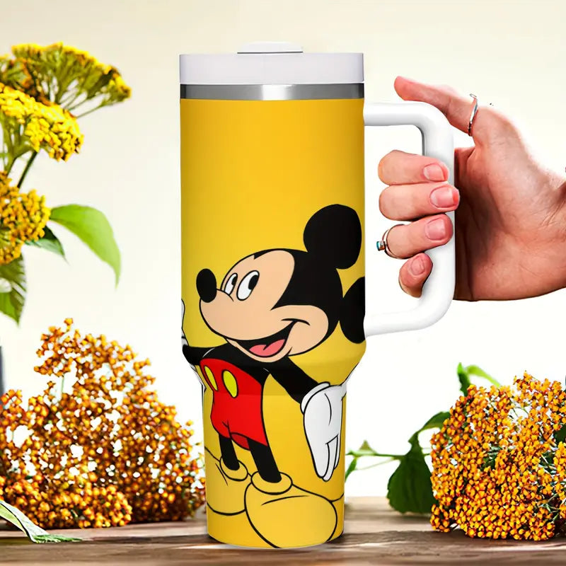 Exclusive Drinkware Sale Mickey Mouse Design 40oz Insulated Tumbler With Handle