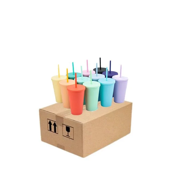 Insulated Bottles Promotion Case of 25Pack (5pk yellow+5pk purple+5pk black+5pk orange+5pk pink)Tumblers with Lids 16oz Colored Acrylic Cups Insulated Bottles Promotion Case of 25Pack (5pk yellow+5pk purple+5pk black+5pk orange+5pk pink)Tumblers with Lids 16oz Colored Acrylic Cups