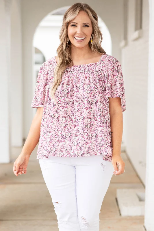 Parisian Effortless Chic Style Forgave And Forgotten Top, Mauve