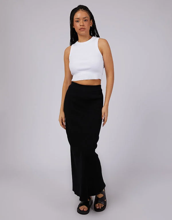 Minimalist Chic Silent Theory Freya Skirt Black