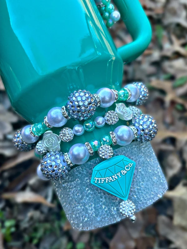 Drinkware Gift Set Blue & Co XL Cup Bracelets {Choose with or without Charm}