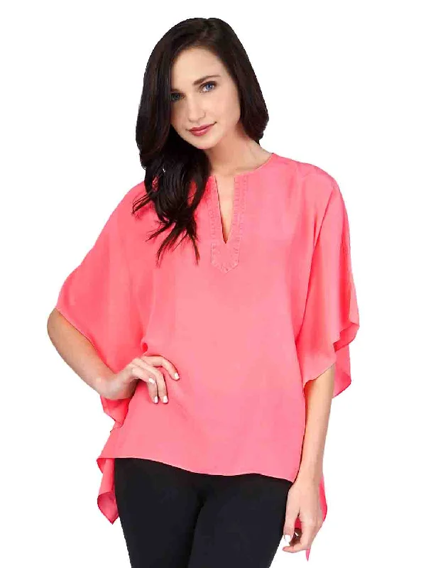 Valentine's Special Tianello Crepe de Chine Washable Silk "Cerave" Kaftan