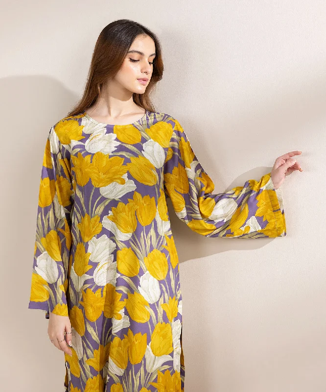 Boho - Chic Festival - Ready Style Printed Arabic Lawn Shirt