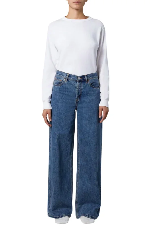 Vintage Retro Party Wear Bambi Walker Jean In Classic Blue