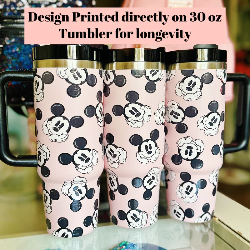 Limited-Time Drinkware Deals READY TO SHIP Mouse Faces on 30 oz Quencher Inspired Stainless Steel Tumbler Limited-Time Drinkware Deals READY TO SHIP Mouse Faces on 30 oz Quencher Inspired Stainless Steel Tumbler