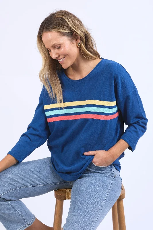 Sophisticated Outfits Elm Horizon Sweat Dark Sapphire