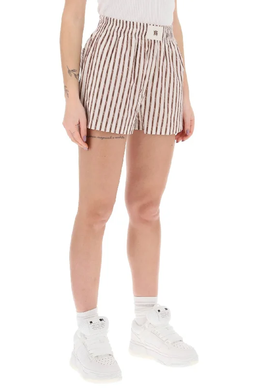 Casual Chic Amiri Striped Pajama Shorts