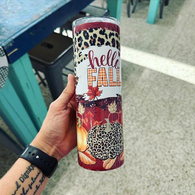 Trend Forward Threads Hello Fall Tumbler