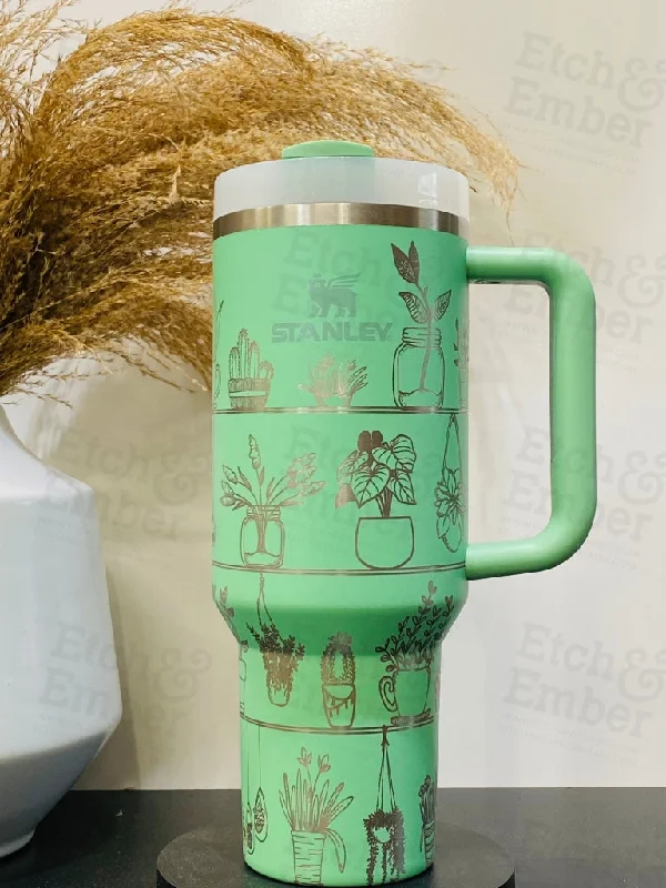 Hot Picks House Plant Custom Stanley Adventure Quencher 40 oz tumbler