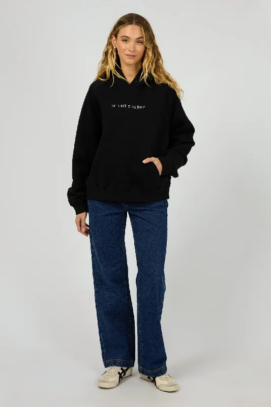 Seasonal Trends Silent Theory Logo Hoodie Black