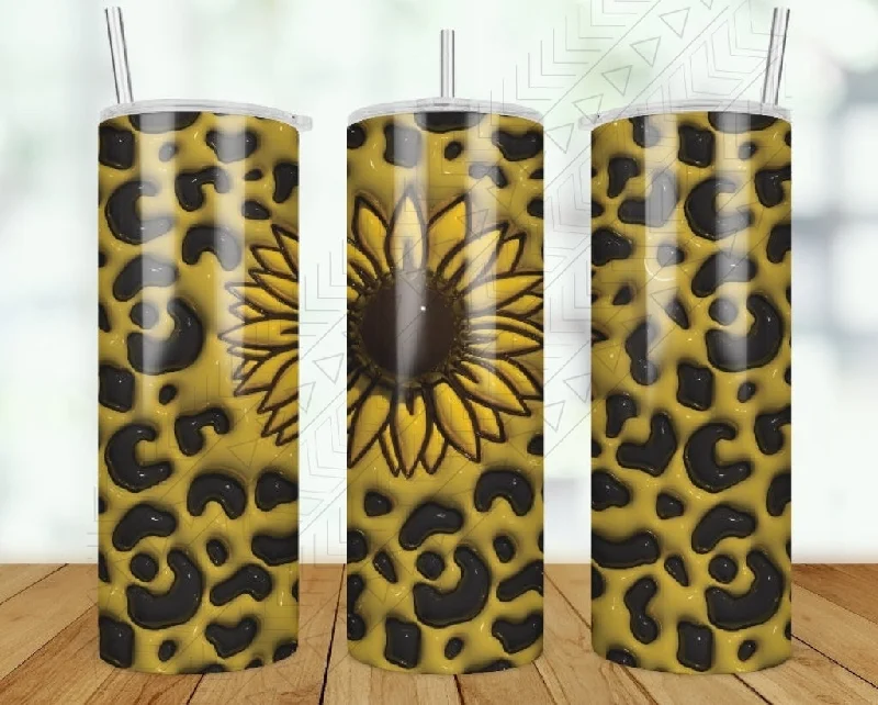 Tumbler Offers Sunflower 3d Puff Tumbler