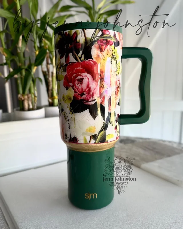 Fresh Styles, Fresh Deals Floral Epoxy Tumbler
