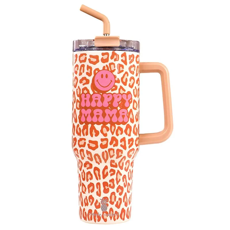 Stainless Steel Drinkware 40oz Tumbler in Happy Mama