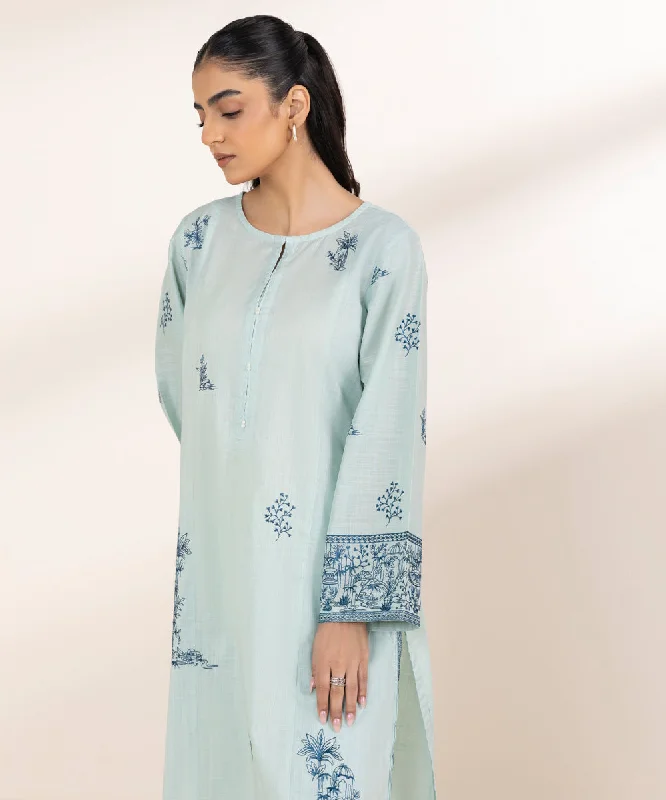 Season Sale Embroidered Crosshatch Shirt