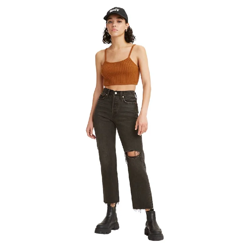 Trendy Street Style Wedgie Straight Jeans (After Sunset)