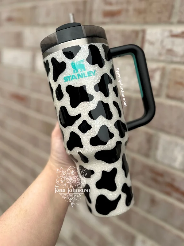 Hurry Before It's Gone 40oz Cow Print Stanley
