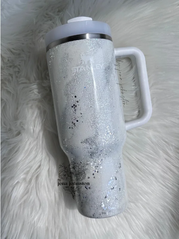 Shop Sale Items RTS Stanley White Marble Tumbler