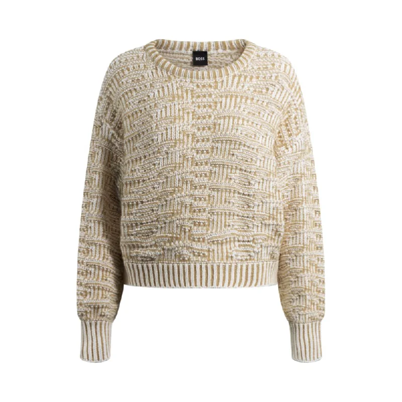 Trendy Women's Wear sweater with 3D knit