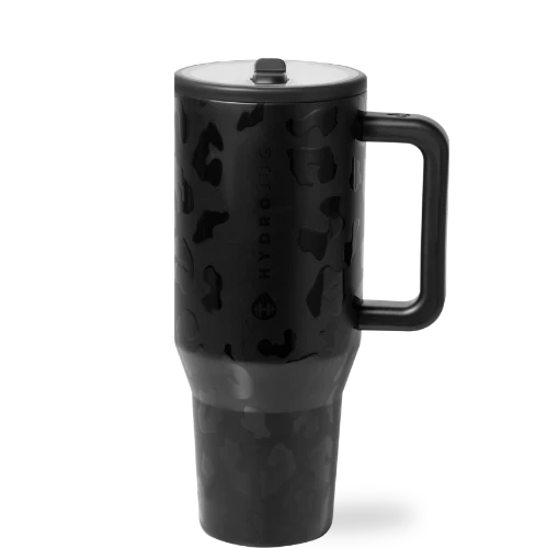 Christmas Drinkware Sale HydroJug Traveler- 32 oz Black Leopard