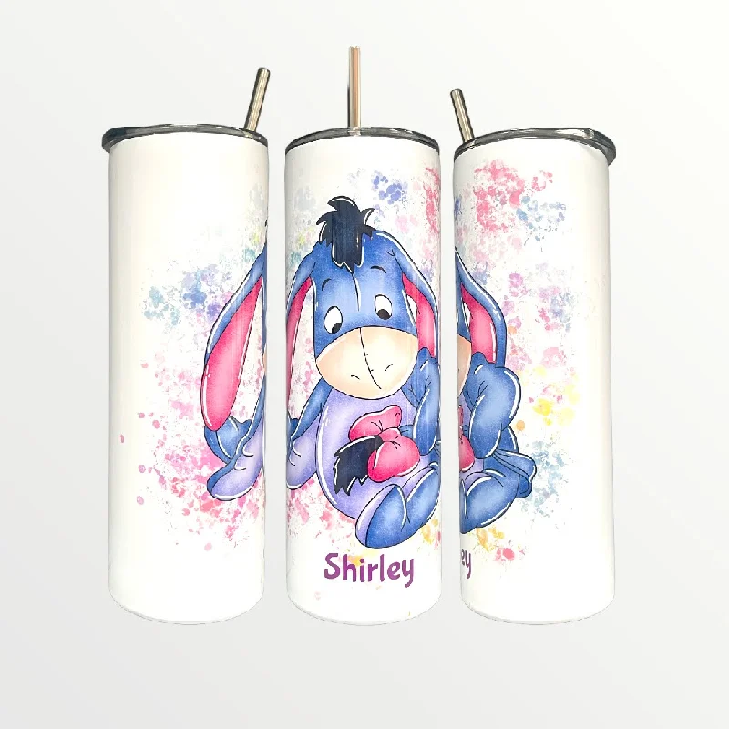 Premium Drinkware Sets Eeyore 'Watercolour' 20/30oz Insulated Skinny Tumbler