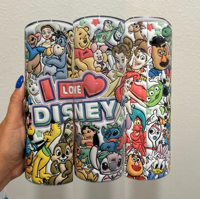 Fashion-Forward Disney Characters I Love Disney 20 oz Tumbler