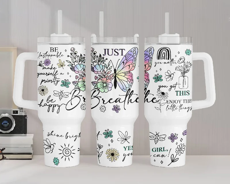 Reusable Drinkware Positive Affirmations Tumbler Wrap Butterflies Inspirational Quotes PNG Downloads, Positive 40oz Tumbler Png, Summer Quencher Tumbler Design Reusable Drinkware Positive Affirmations Tumbler Wrap Butterflies Inspirational Quotes PNG Downloads, Positive 40oz Tumbler Png, Summer Quencher Tumbler Design