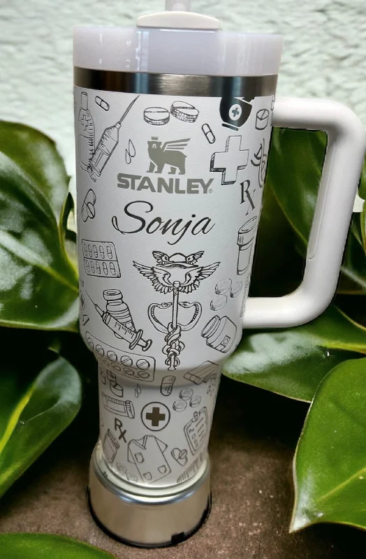Drinkware Sets Discount Personalized Medkit Theme 40 Oz Stainless Steel Tumbler