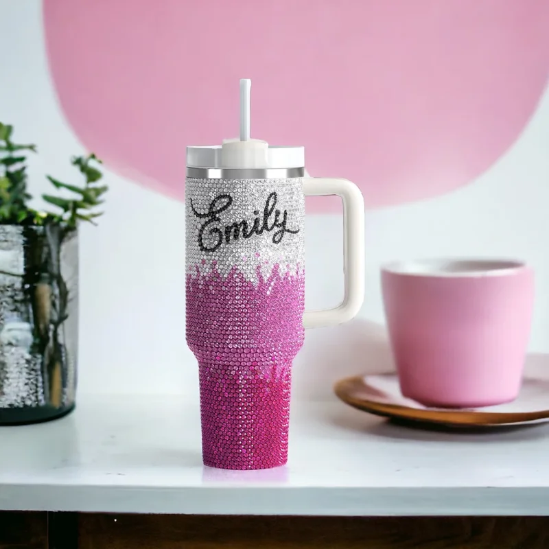 Tumbler Deals Personalized Rhinestone 40oz Insulated Tumbler