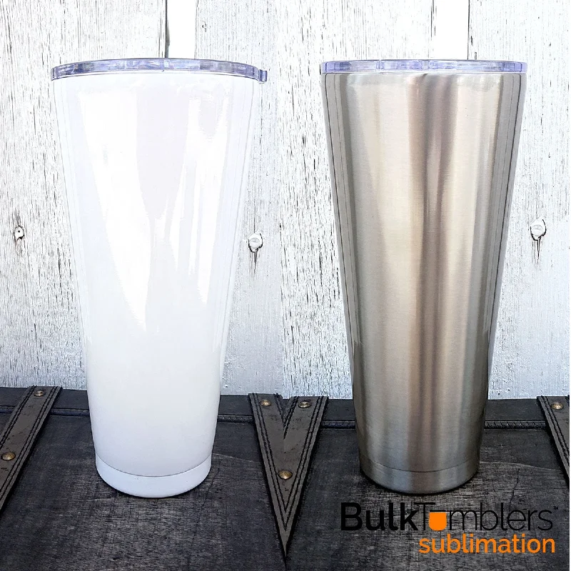 Modern Glassware Sale 32 oz Tapered Slim SUBLIMATION Stainless Steel Blank Insulated Tumlbler