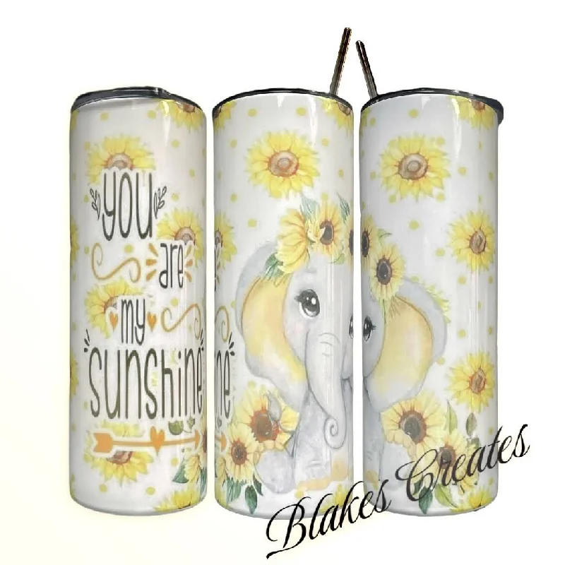 Reusable Drinkware You Are My Sunshine 20/30oz Insulated Skinny Tumbler