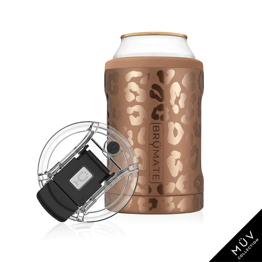Drinkware Gifts For Friends Brumate Hopsulator Dou - Gold Leopard