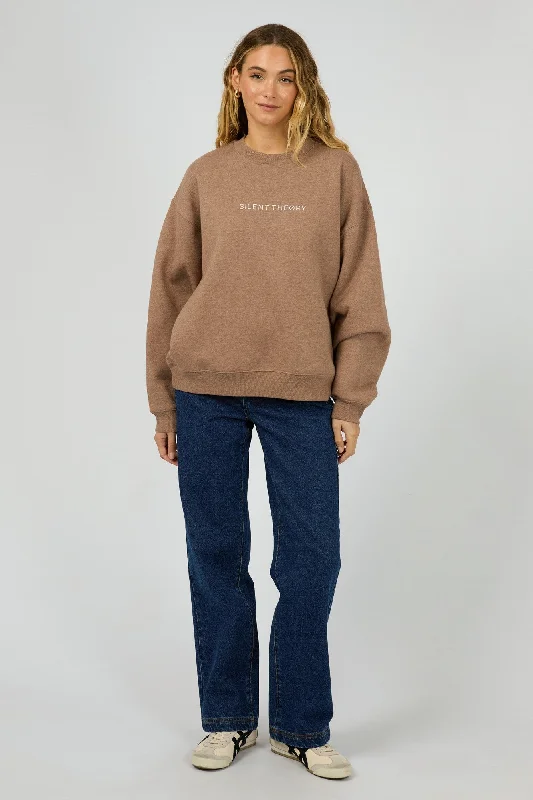 Wardrobe Upgrade Silent Theory Logo Crew Brown