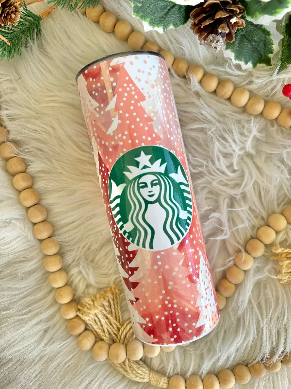 Stylish Drinkware Collection READY TO SHIP 20 oz pink Christmas coffee sublimation tumbler Stylish Drinkware Collection READY TO SHIP 20 oz pink Christmas coffee sublimation tumbler