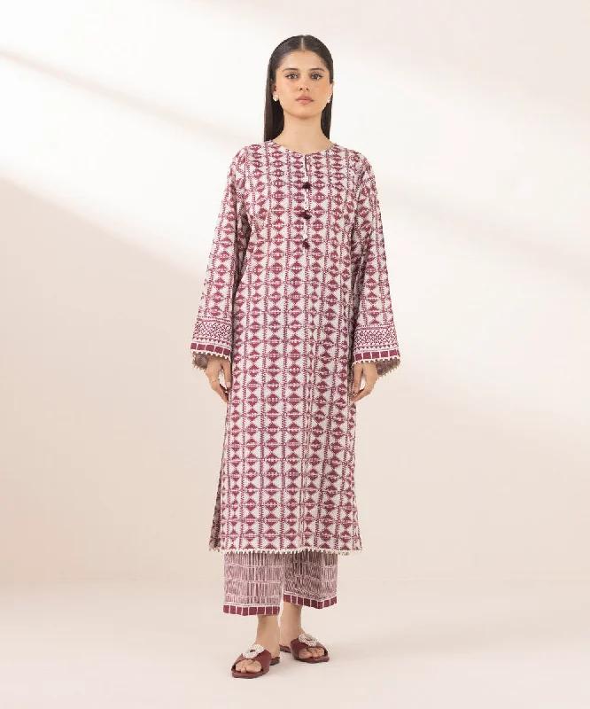 Chic Style Printed Cambric Shirt